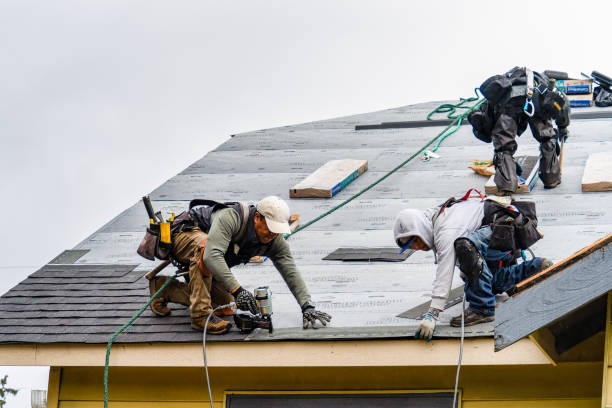 Professional Flat Roof Repair technician working in Hansville, WA